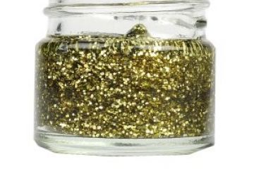 glittergel goud